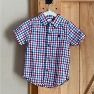 3 for $15🚨 Carhartt Toddler Checkered Short Sleeve Button Down Shirt